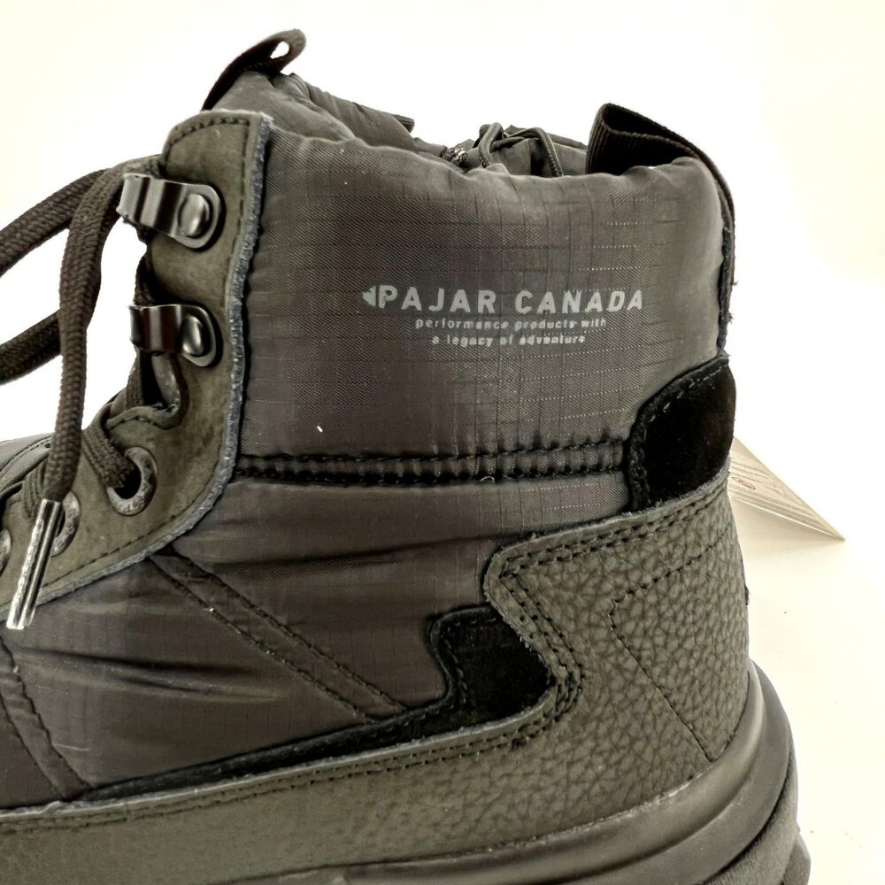 Pajar Fero 2.0 Boot Size 9.5M Black Waterproof Nylon Leather Winter Snow Boot - Picture 7 of 16